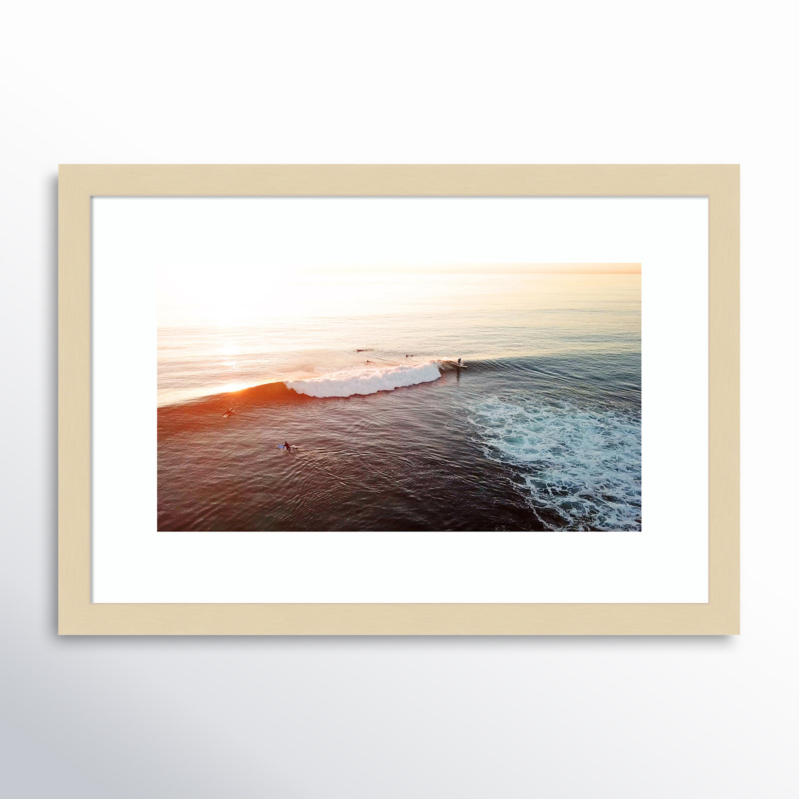 La Jolla 1 by Rachel Dowd, Natural Framed, 26.38" H x 41.38" W x 0.875" D