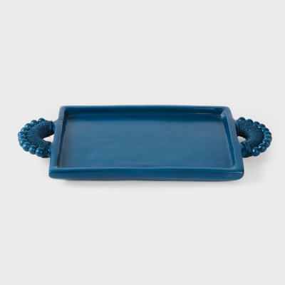 Raatriti Handcrafted Terracotta Rectangular Serving Tray