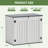 4 ft. W x 2 ft. D Resin Horizontal Garbage Shed