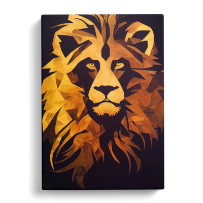 CAN-V0523-1392X Lion Boho - Wrapped Canvas Print