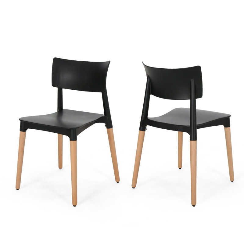 Chaise d'appoint Bohrer , Noir