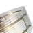 4-Light Modern Ribbed Glass Drum Pendant