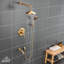 Système de douche à pluie à fixation murale 3 fonctions Retro-71985993