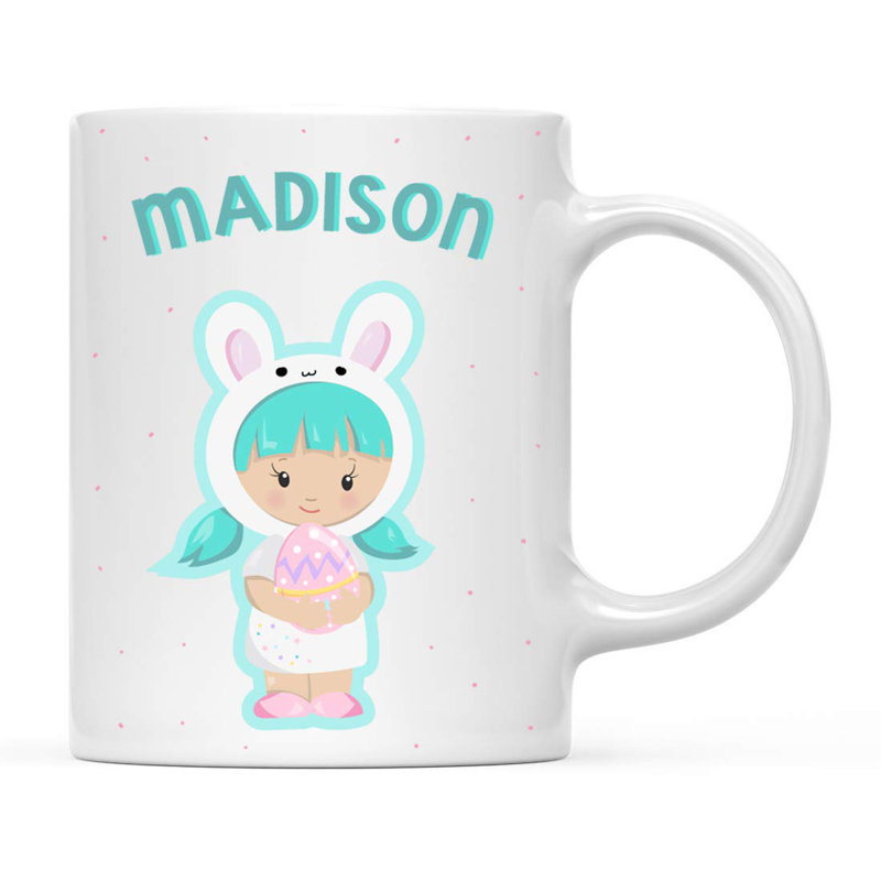Wallace Haired Personalized Kids Baby Doll Coffee Mug, Yes