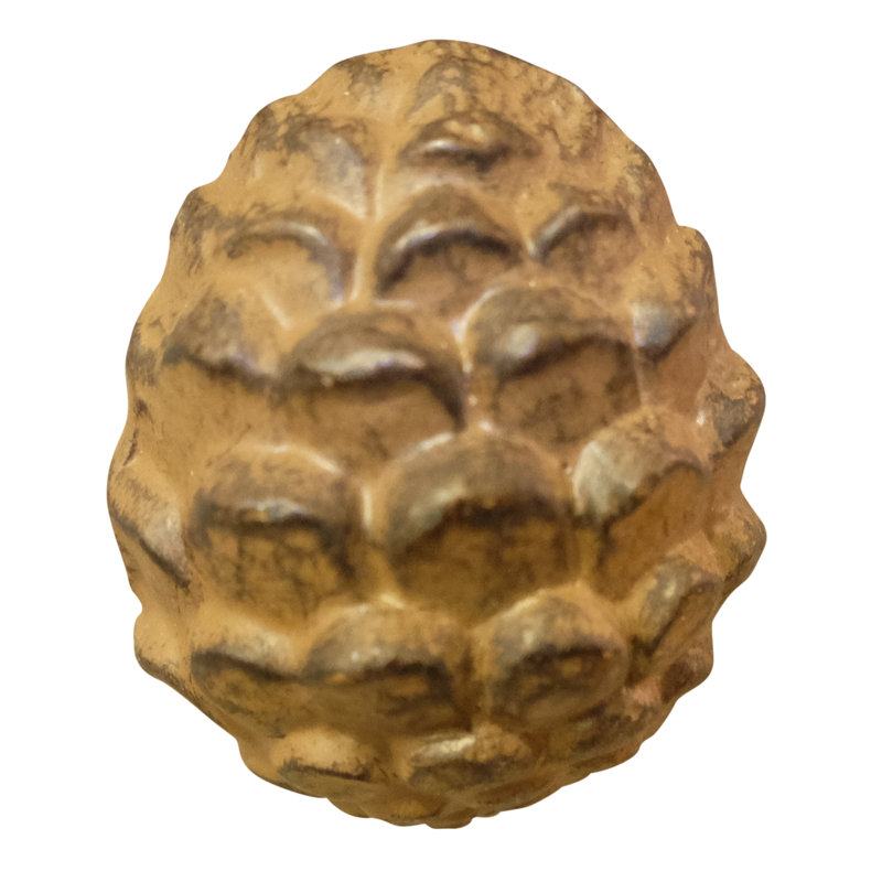 Metal Pine Cone Drawer Pull, 2"x1.75"x2"