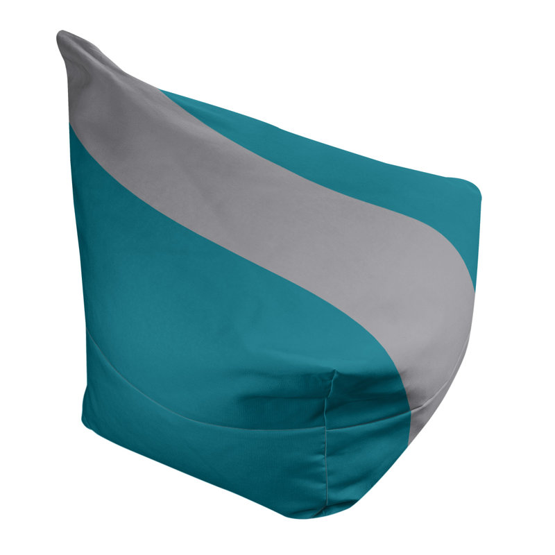 Fauteuil à billes Washington, 31 po x 38 po x 42 po, Bleu sarcelle / gris / bleu sarcelle