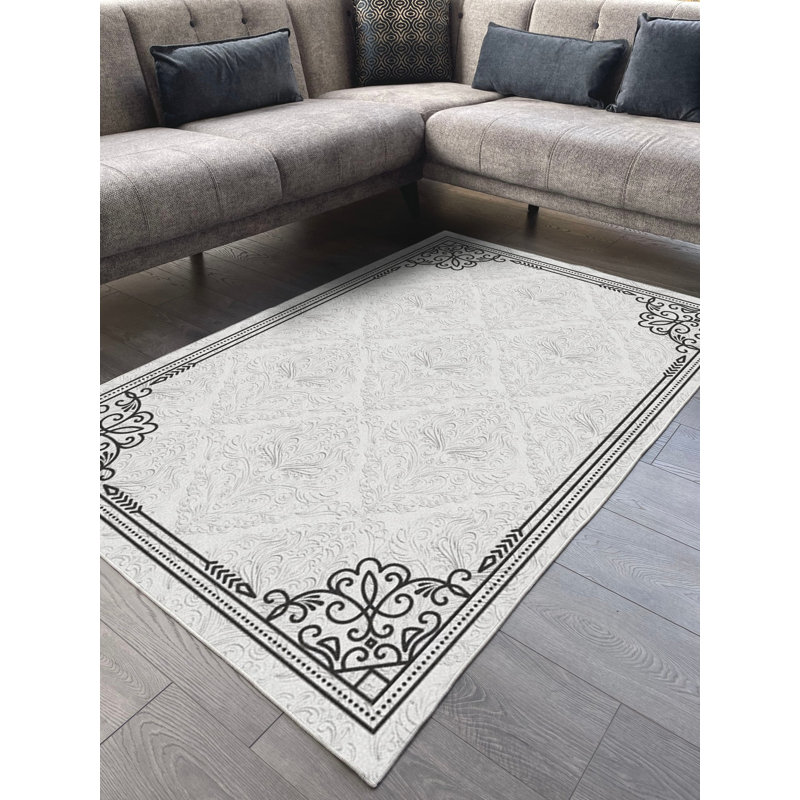 Tapis en coton Dayanara, Tapis de couloir 5 pi 3 po x 11 pi 6 po