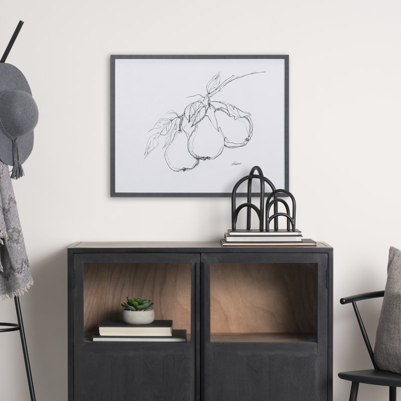 Reproduction d'art encadrée à la main, 29.0L x 0.5W x 23.0H, Sans mat, Apple Branch IV