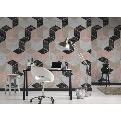 Liudvika Non-Pasted Geometric Wall Mural