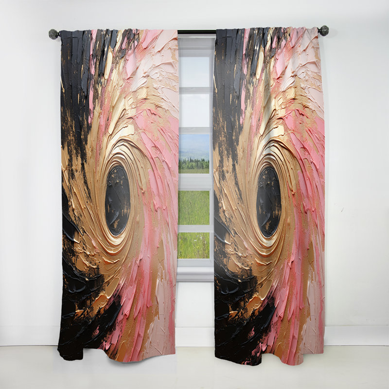 Rideau en velours moderne Gennoviva, L 52 po x L 120 po