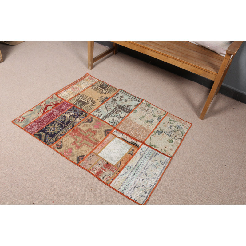 Tapis turc patchwork fait à la main avec expérience