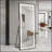 64X21 Inch Full-Length LED Lighted Vertical Mirror, Adjustable Bracket, Dimmable, Aluminum Frame, Black