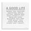Plaque murale «A Good Life Blessings», conception par Susan Ball