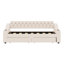 Lit de jour rembourré avec tiroirs, accoudoirs de rangement et port USB-561189030