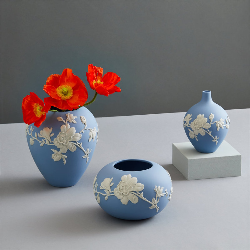 Magnolia Blossom Handmade Stoneware Table Vase