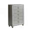 Commode argentée CHLOE GEMSTONE