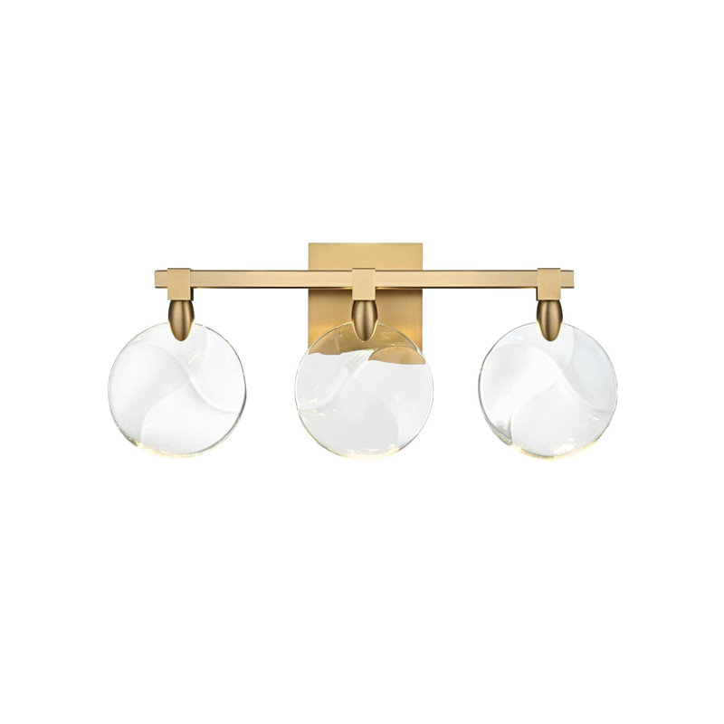 Applique murale en cristal 22 po Cambell, Satin Gold