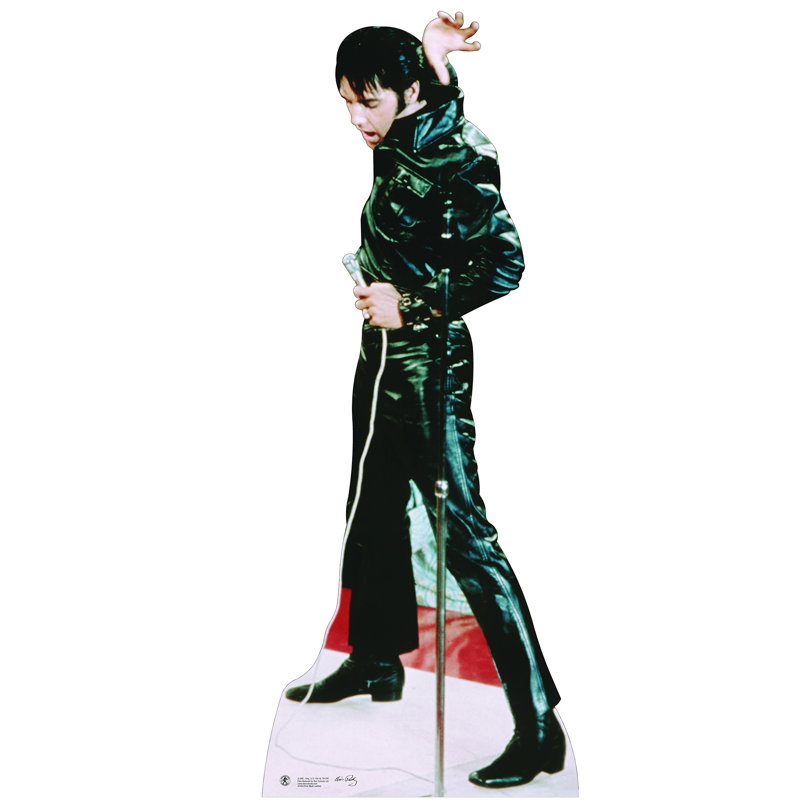 Elvis Leather Cardboard Standup