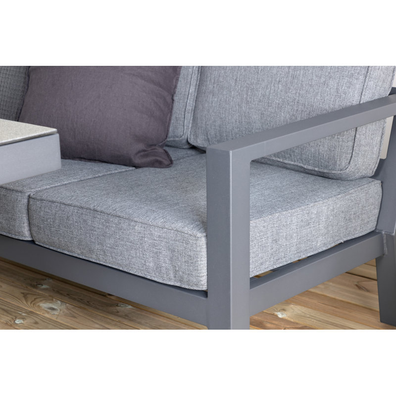 Imma 4 - Person Seating Group with Cushions, Black