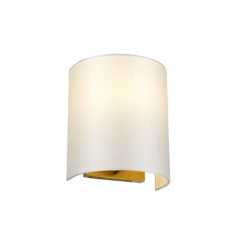 Zaragoza Flush Mounted Sconce, 23cm H x 19cm W x 12.8cm D, Aged Brass