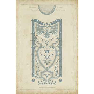 Garden Design In Blue III by DeZallier D'Argenville - Wrapped Canvas Print