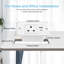Recessed Power Outlet with USB-C & USB-A Ports, Flush Mount Built-in Desk Power Strip with 1 AC Socket for Furniture Countertop