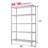 Height-Adjustable Garage Wire Shelving Unit for Kitchen, Laundry Room, Pantry, Warehouse, Basement-1130170042-1130170043