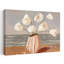 Modern Coastal Flowers by Avanesova Elena - Wrapped Canvas Print-848956805
