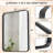 Louise Metal Framed Rounded Rectangular Modern Vanity Bathroom Mirror for Wall for Over Sink Bathroom-445974157