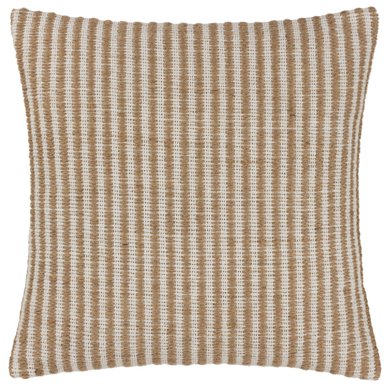 Striped Square Cushion, Polyester/Polyfill