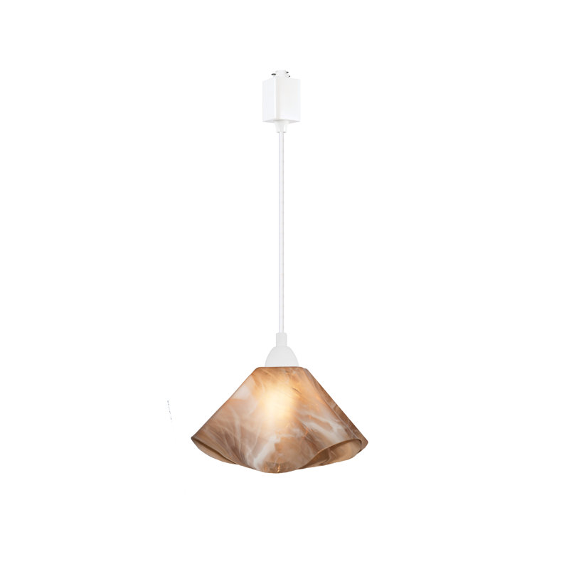 Dale Track Pendant, Small, White, Champagne Beige, Tan and White