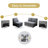 Sackcloth 5-Pieces Living Room Sofa Bed-371028198