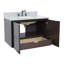 Ensemble de meuble-lavabo de salle de bain simple fixé au mur 37 po Ellesborough