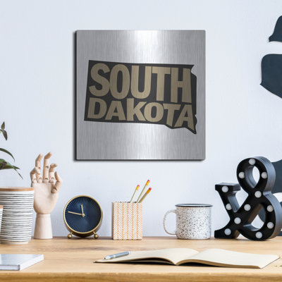 Latitude Run® 'South Dakota' by Art Licensing Studio Metal Wall Art,