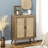 Sideboard Buffet Cabinet With Rattan Doors