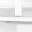 Armoire de cuisine polyvalente de style campagnard avec tablettes à plusieurs niveaux pour un rangement efficace