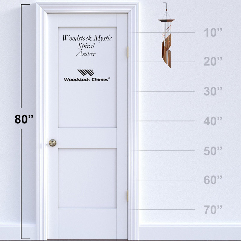 Carillon mystique Spiral ™, Bronze et brun, H 22 po x l 8 po x P 8 po