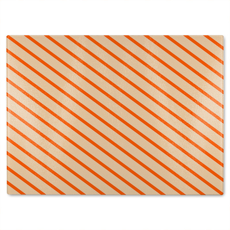 Lines Glass Chopping Board
