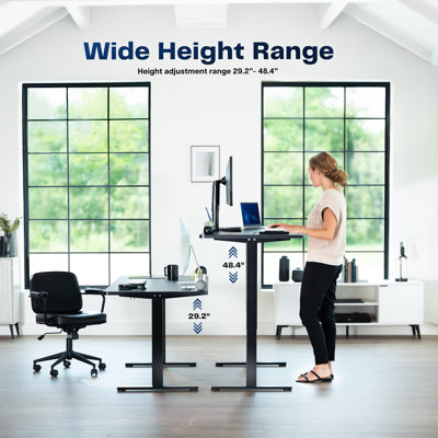 Vivo Electric Stand Up Desk Workstation