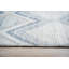 6x9 Ivory Hand-Knotted Wool Diamond Cascade Geometric Modern Contemporary Carpet Rug