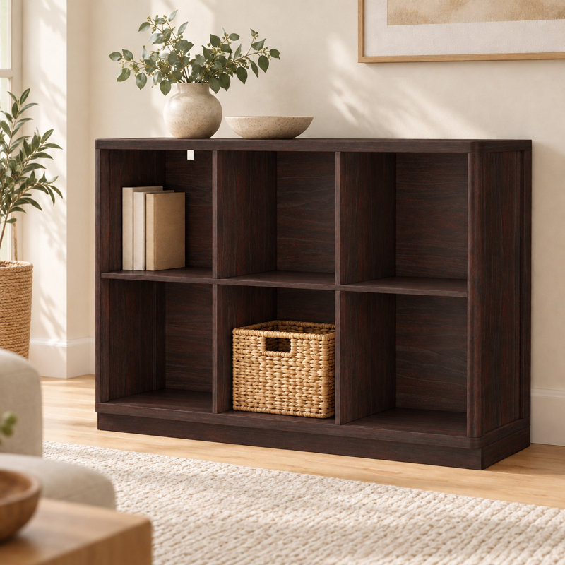 Cabinet and Shelves Bookcase, Cerisier