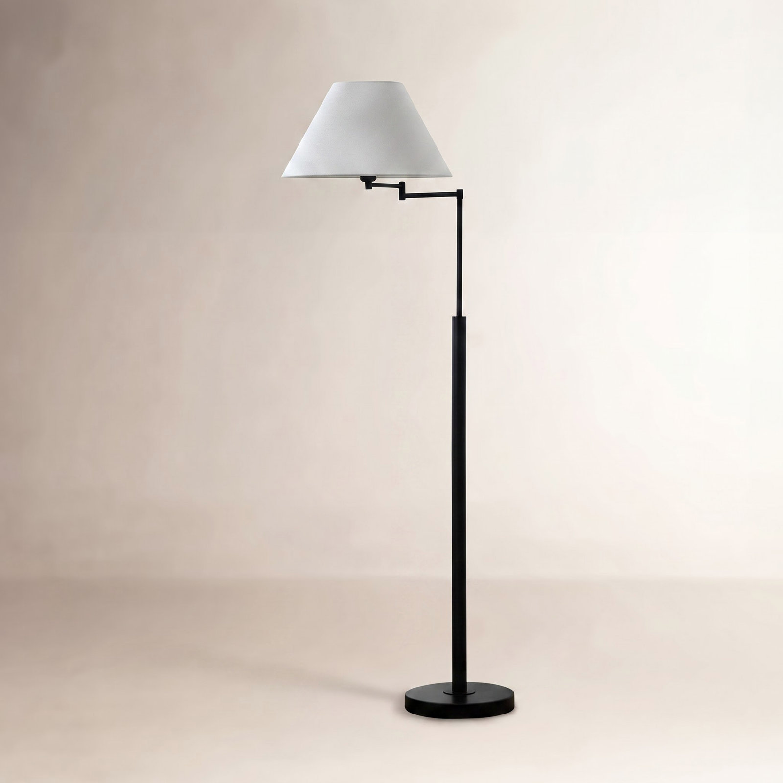 64" Dimmable Floor Lamp, Black