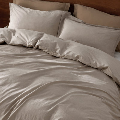 Ensemble de housse de couette 100% coton délavé