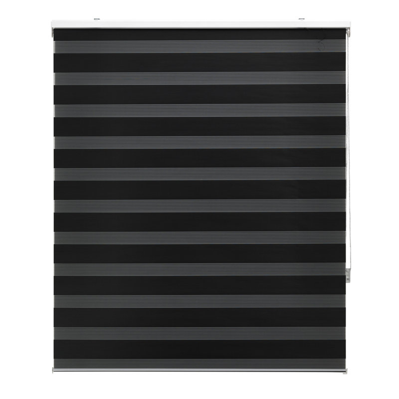 Semi Sheer Zebra Shades, 140x180, black