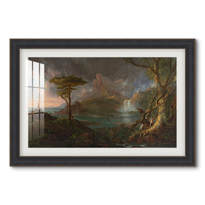 A Wild Scene, 1831-1832-Thomas Cole-Custom Framed Print