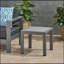 Table d'appoint de patio avec plateau givré Cape Coral-856401849