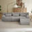 L Sofa, Cloud Boneless Couches for Living Room, Modern Modular Sectional Sofa, Oversized-1046836278