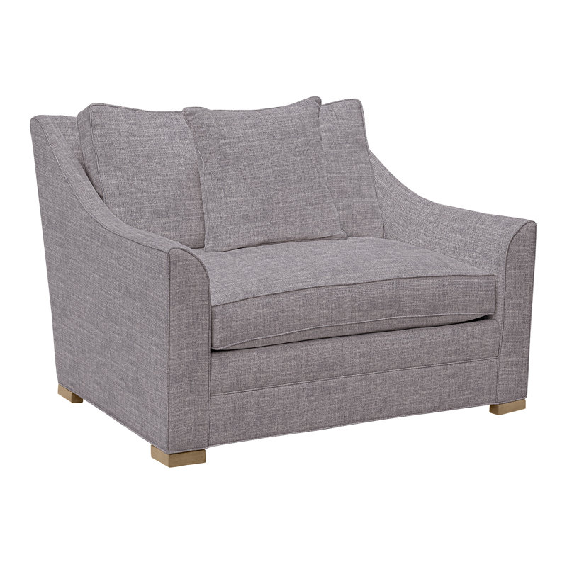 Chaise Nicholas, Chenille Crypton® ardoise Nomad, Hampton