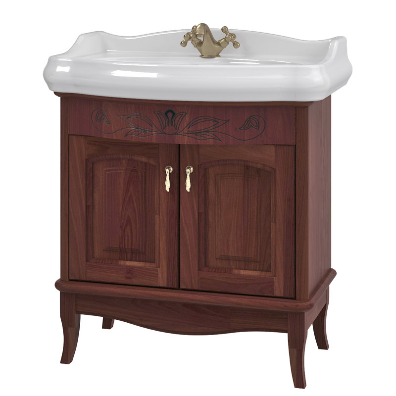 Ensemble de meuble-lavabo pour salle de bain simple 31 po Michela, Calvados