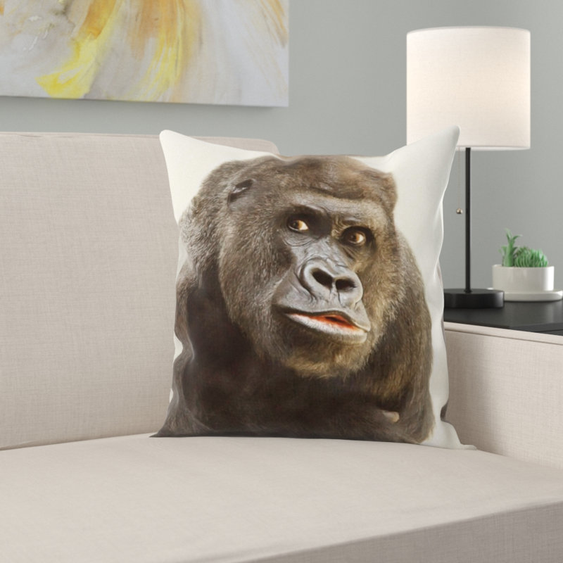 Housse et insert de coussin carré Gorilla